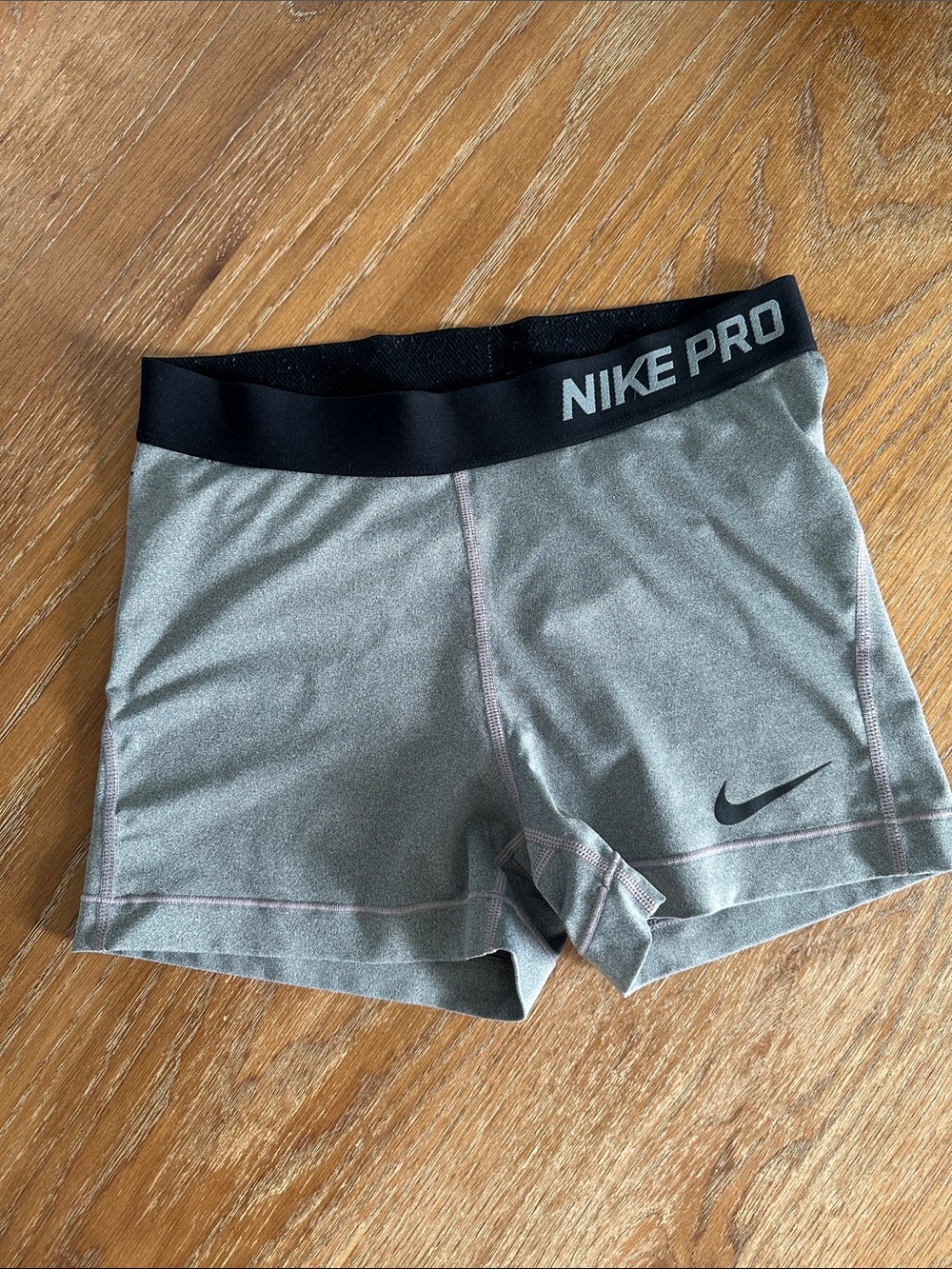 Nike Pro Gray and Black Women's Bike Shorts